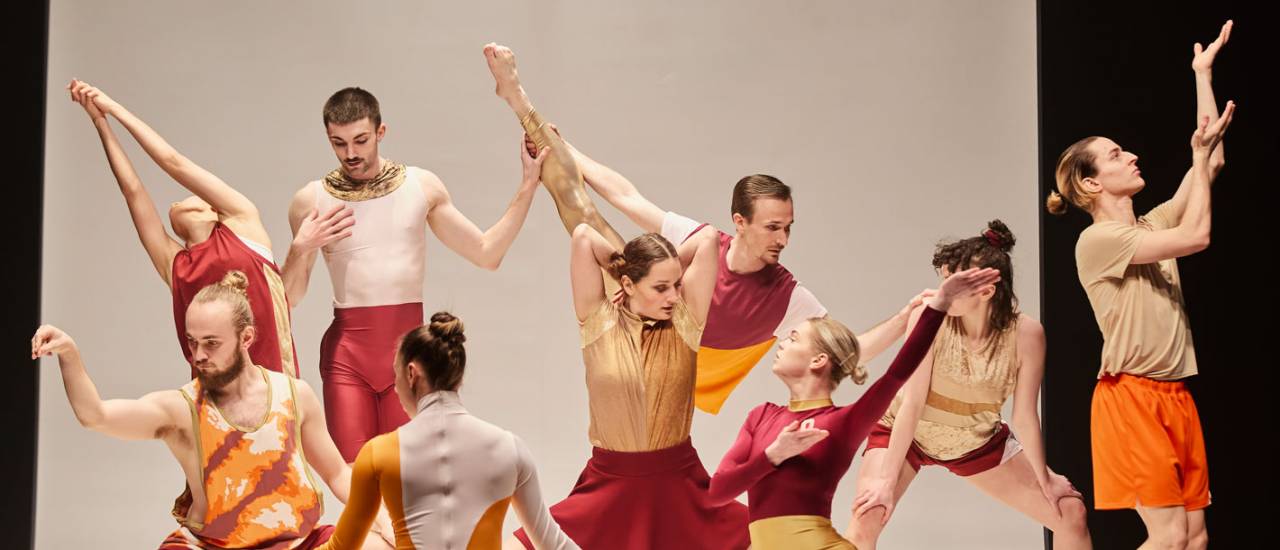 Group of Dancers in bright costumes