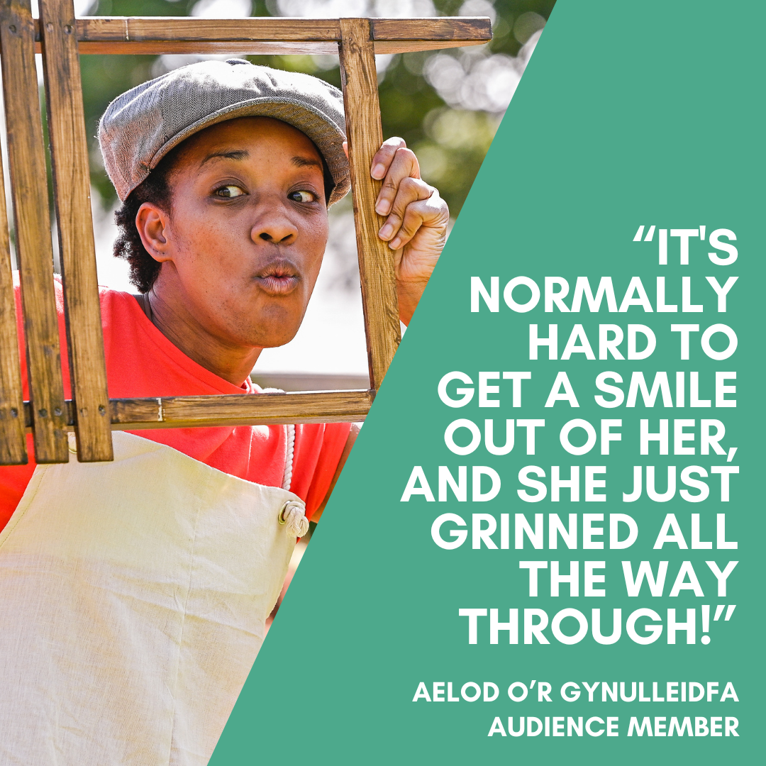 "its normally hard to get a smile out of her and she grinned all the way through"
