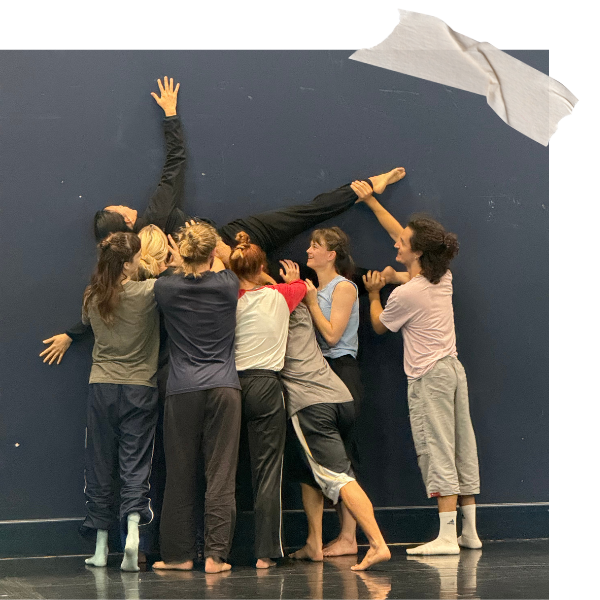 dancers in class with Faye Tan